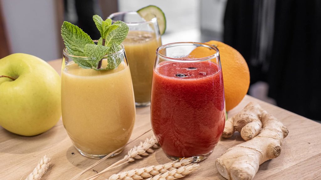 Smoothies im Glas