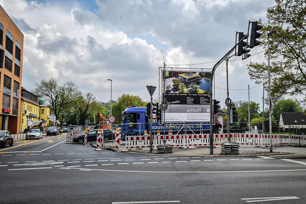 Baustelle am Schwanenteich